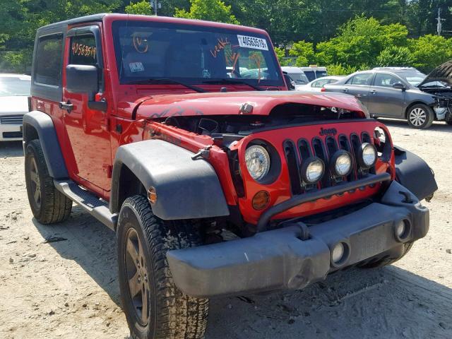 1J4FA241X9L735841 - 2009 JEEP WRANGLER X RED photo 1