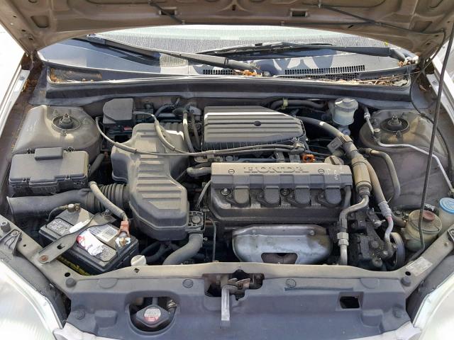 2HGES16572H591209 - 2002 HONDA CIVIC LX BEIGE photo 7