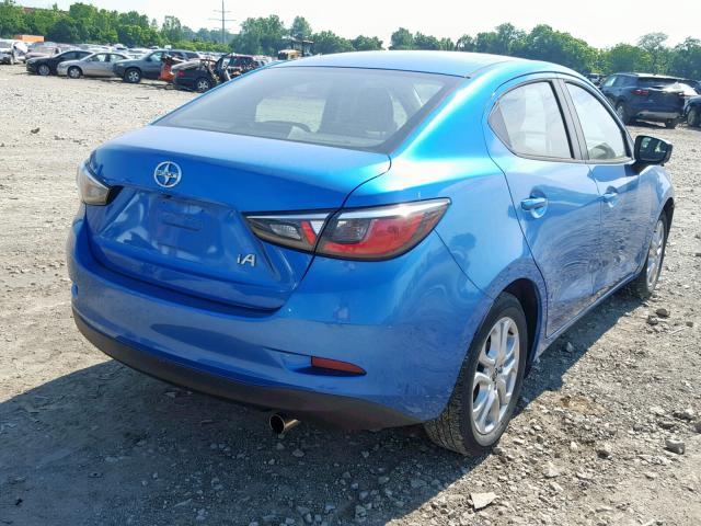 3MYDLBZV7GY130586 - 2016 TOYOTA SCION IA BLUE photo 4