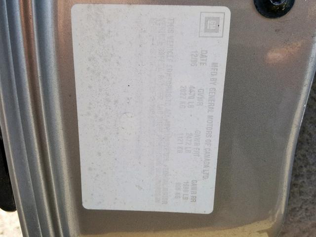 2G1WL52M7V1145555 - 1997 CHEVROLET LUMINA BAS 银色 照片 10