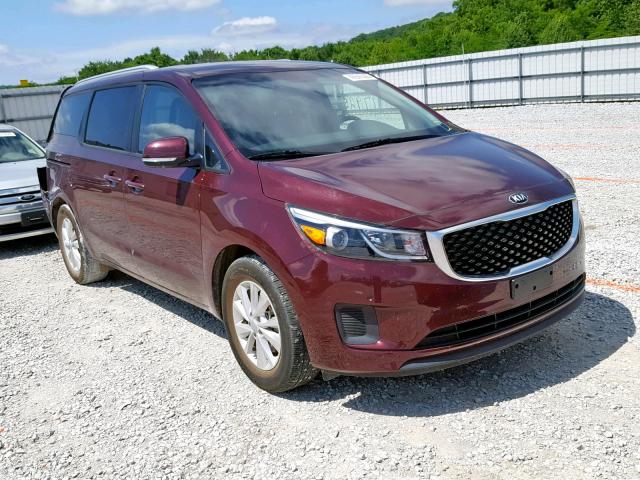 KNDMB5C14J6405824 - 2018 KIA SEDONA LX RED photo 1