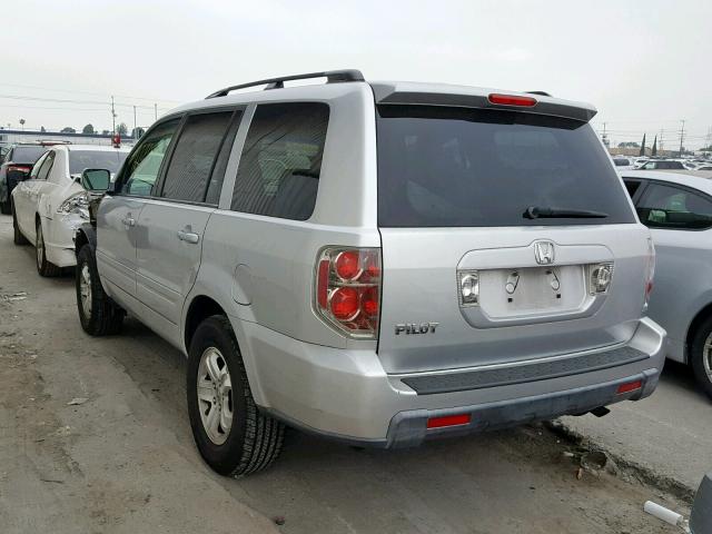 5FNYF28278B025252 - 2008 HONDA PILOT VP SILVER photo 3