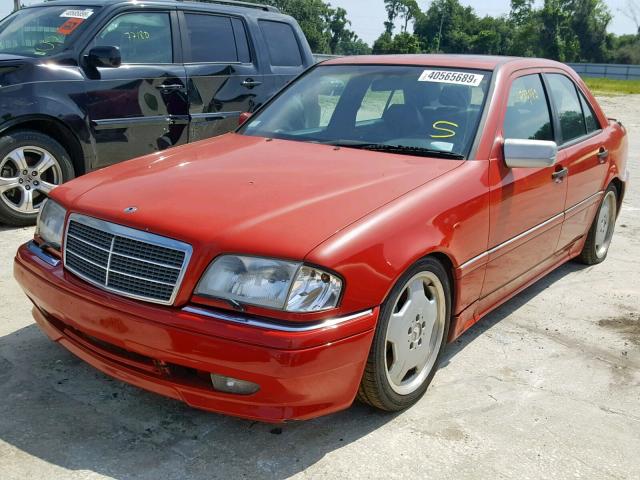 WDBHM36E5SF253244 - 1995 MERCEDES-BENZ C 36 RED photo 2