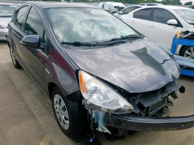 JTDKDTB32D1529276 - 2013 TOYOTA PRIUS C GRAY photo 1