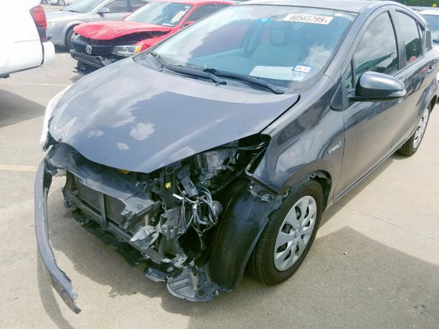 JTDKDTB32D1529276 - 2013 TOYOTA PRIUS C GRAY photo 9