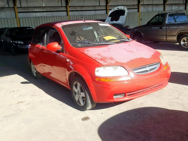 KL1TG66616B555387 - 2006 CHEVROLET AVEO LT RED photo 1