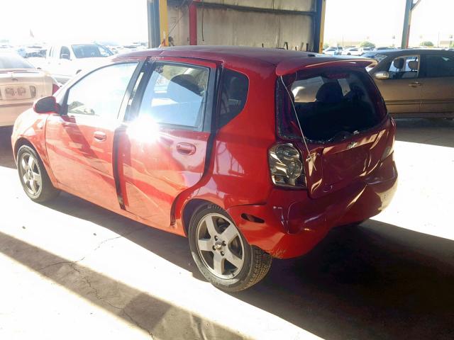 KL1TG66616B555387 - 2006 CHEVROLET AVEO LT RED photo 3