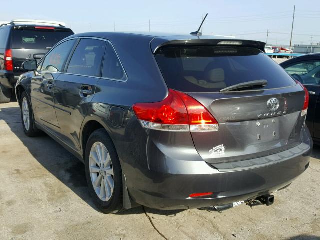 4T3ZE11A49U015776 - 2009 TOYOTA VENZA BASE GRAY photo 3