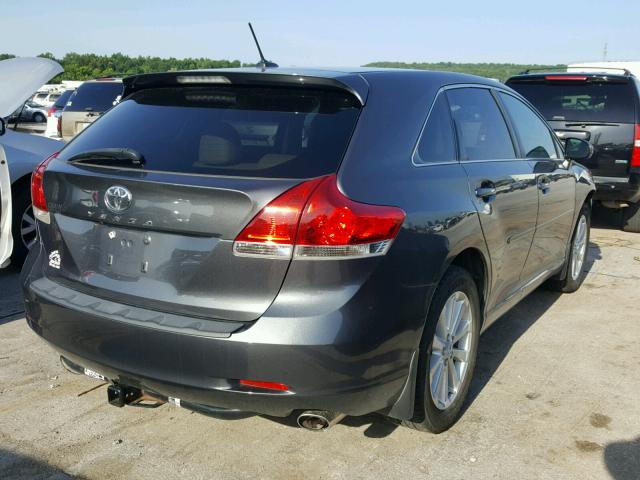 4T3ZE11A49U015776 - 2009 TOYOTA VENZA BASE GRAY photo 4