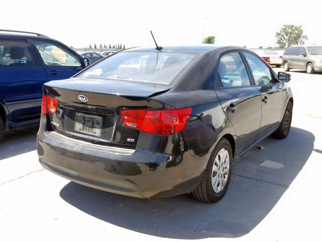 KNAFU4A26A5063305 - 2010 KIA FORTE EX BLACK photo 4