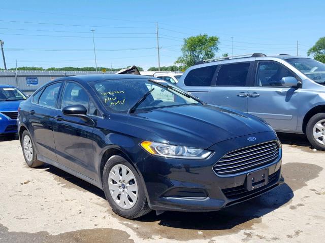 3FA6P0G7XER298451 - 2014 FORD FUSION S BLACK photo 1