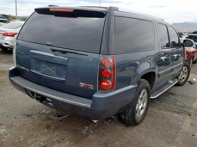 1GKFK66877J264328 - 2007 GMC YUKON XL D BLUE photo 4