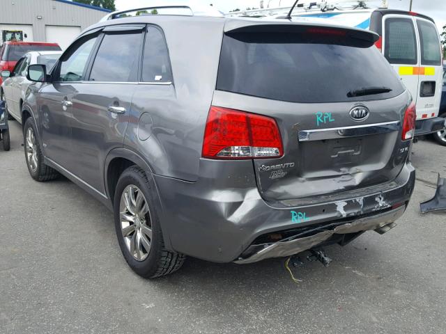 5XYKWDA22DG386581 - 2013 KIA SORENTO SX SILVER photo 3