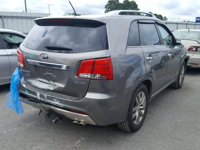 5XYKWDA22DG386581 - 2013 KIA SORENTO SX SILVER photo 4