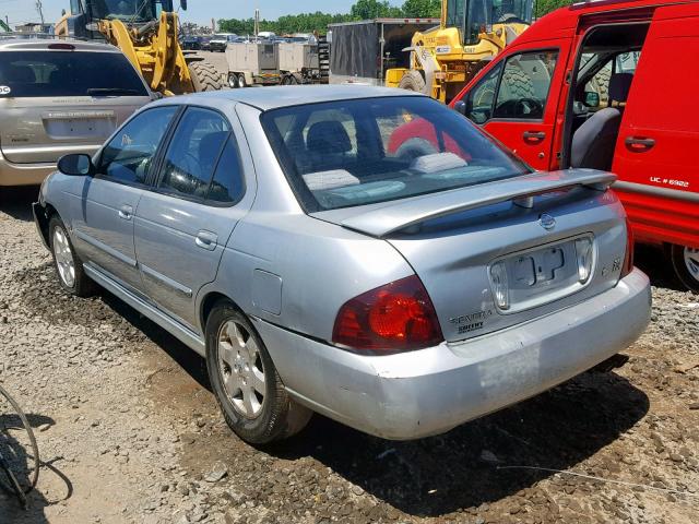 3N1AB51D24L728198 - 2004 NISSAN SENTRA SE- SILVER photo 3