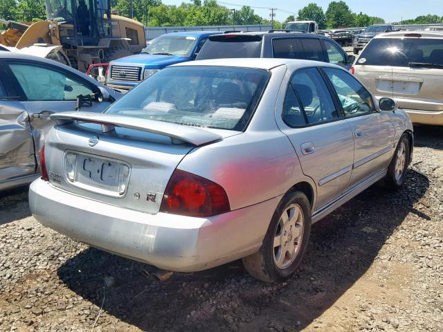 3N1AB51D24L728198 - 2004 NISSAN SENTRA SE- SILVER photo 4