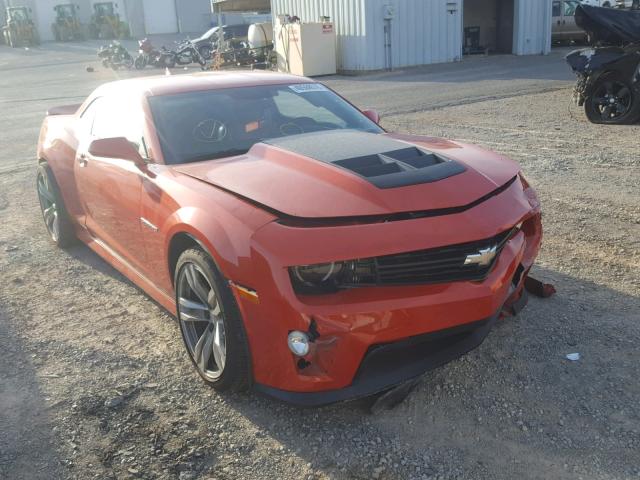 2G1FL1EP6D9805826 - 2013 CHEVROLET CAMARO ZL1 ORANGE photo 1