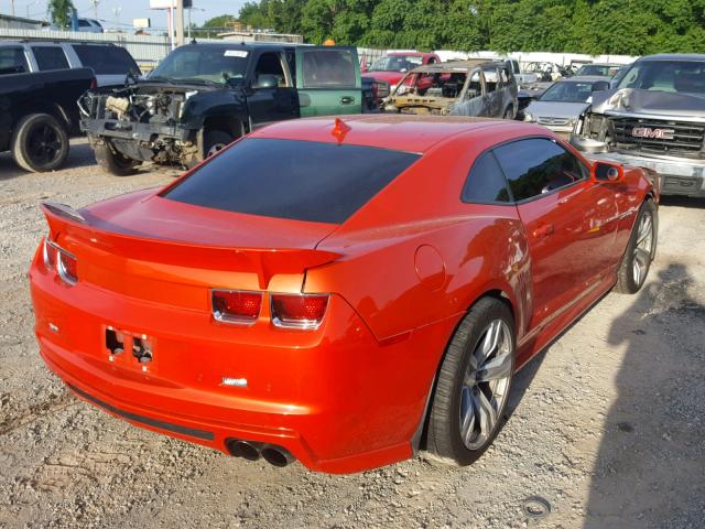 2G1FL1EP6D9805826 - 2013 CHEVROLET CAMARO ZL1 ORANGE photo 4