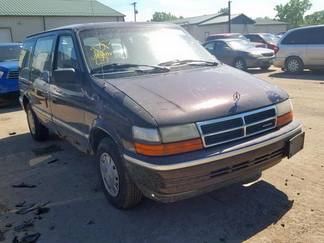 2B4GH2538NR515652 - 1992 DODGE CARAVAN BROWN photo 1