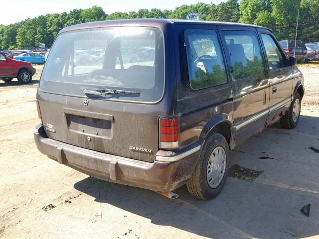 2B4GH2538NR515652 - 1992 DODGE CARAVAN BROWN photo 4