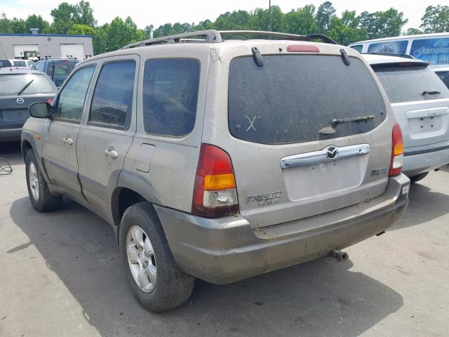 4F2YU08171KM34362 - 2001 MAZDA TRIBUTE LX TAN photo 3