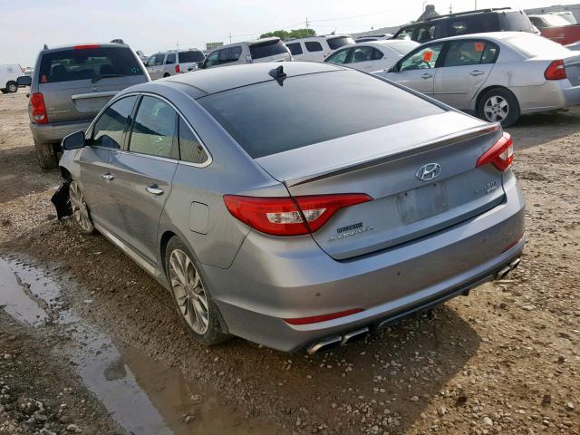 5NPE34AB3FH236240 - 2015 HYUNDAI SONATA SPO SILVER photo 3