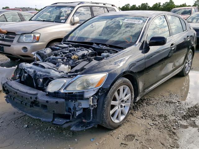 JTHCH96S560006869 - 2006 LEXUS GS 300 BLACK photo 2