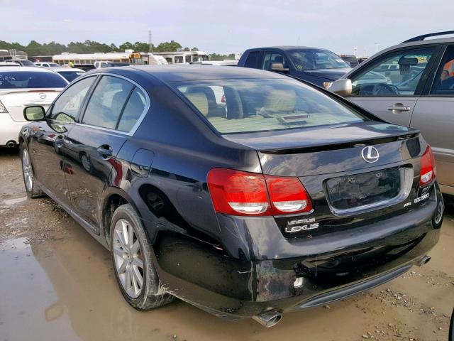 JTHCH96S560006869 - 2006 LEXUS GS 300 BLACK photo 3