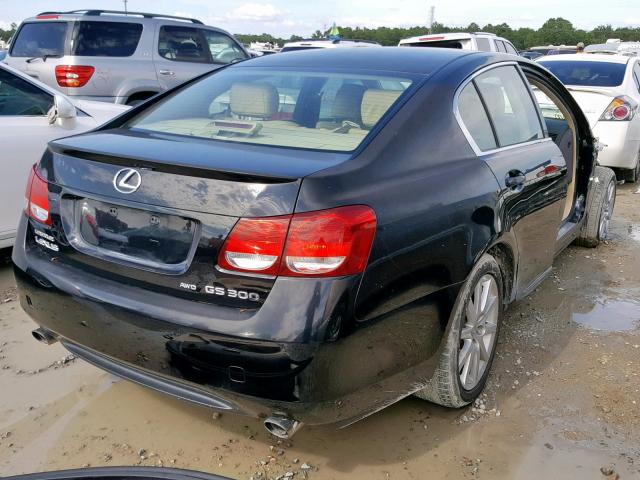 JTHCH96S560006869 - 2006 LEXUS GS 300 BLACK photo 4