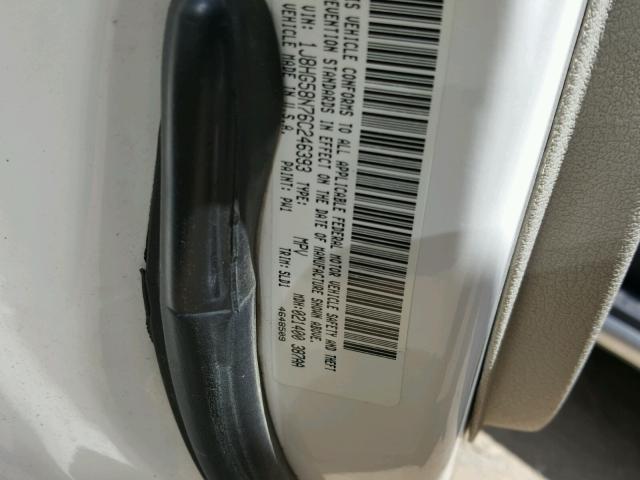 1J8HG58N76C246393 - 2006 JEEP COMMANDER Ağ foto 10