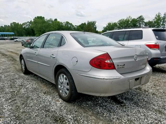 2G4WD582481267087 - 2008 BUICK LACROSSE C SILVER photo 3