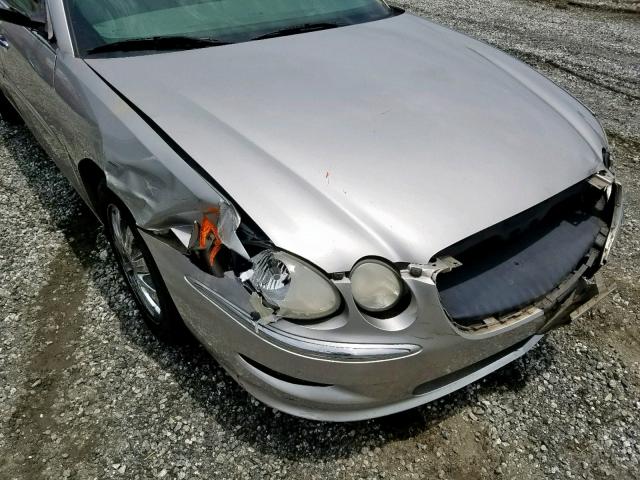2G4WD582481267087 - 2008 BUICK LACROSSE C SILVER photo 9