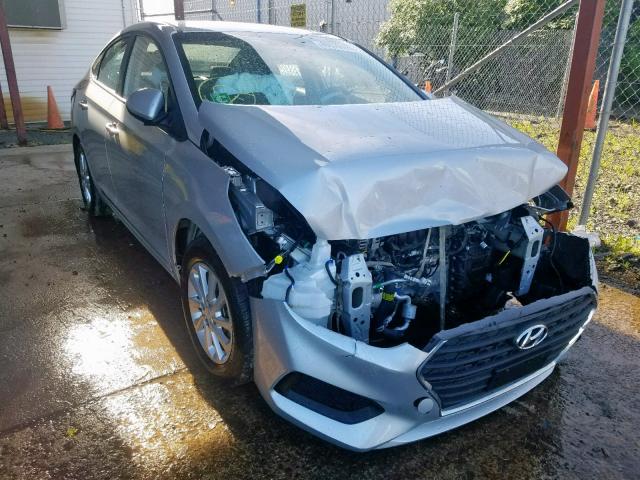 3KPC24A31JE018989 - 2018 HYUNDAI ACCENT SE SILVER photo 1