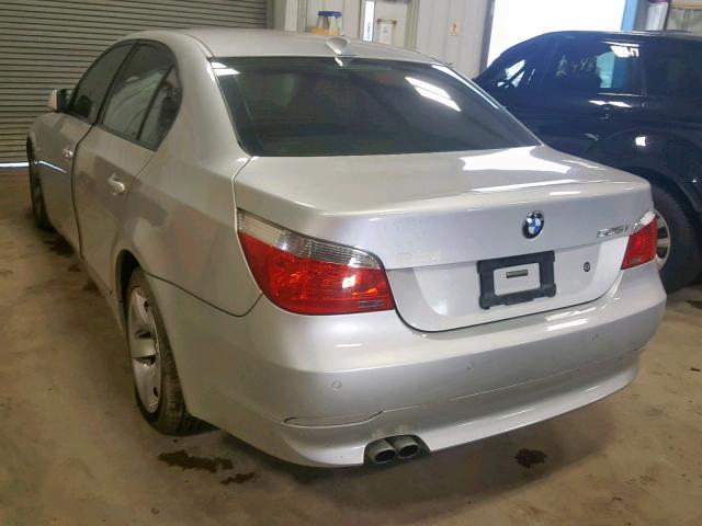 WBANE53506CK87260 - 2006 BMW 525 I SILVER photo 3