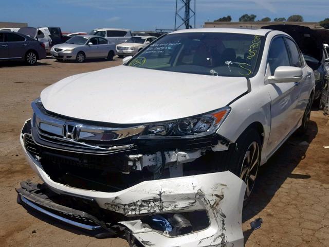 1HGCR2F81GA109889 - 2016 HONDA ACCORD EXL WHITE photo 2