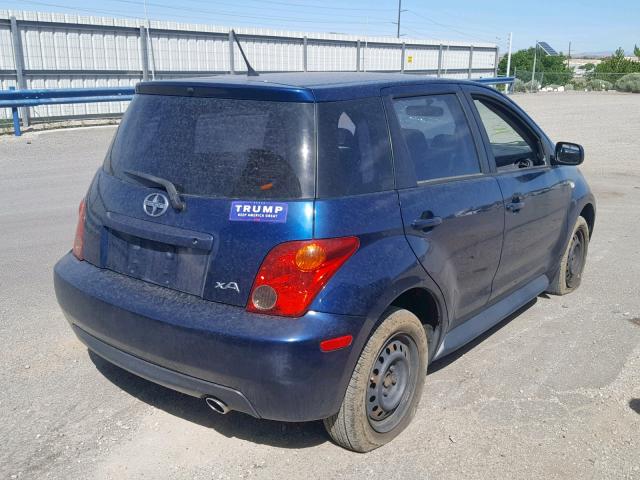 JTKKT624350129305 - 2005 TOYOTA SCION XA BLUE photo 4