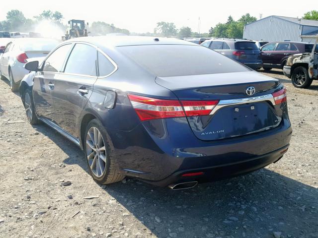 4T1BK1EB7FU183977 - 2015 TOYOTA AVALON XLE BLUE photo 3
