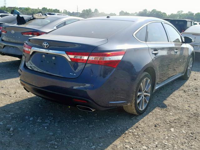 4T1BK1EB7FU183977 - 2015 TOYOTA AVALON XLE BLUE photo 4