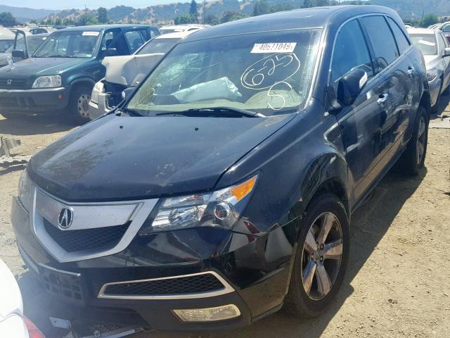 2HNYD2H29DH518502 - 2013 ACURA MDX BLACK photo 2