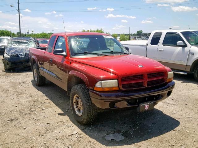 1B7GG22Y9XS285904 - 1999 DODGE DAKOTA RED photo 1