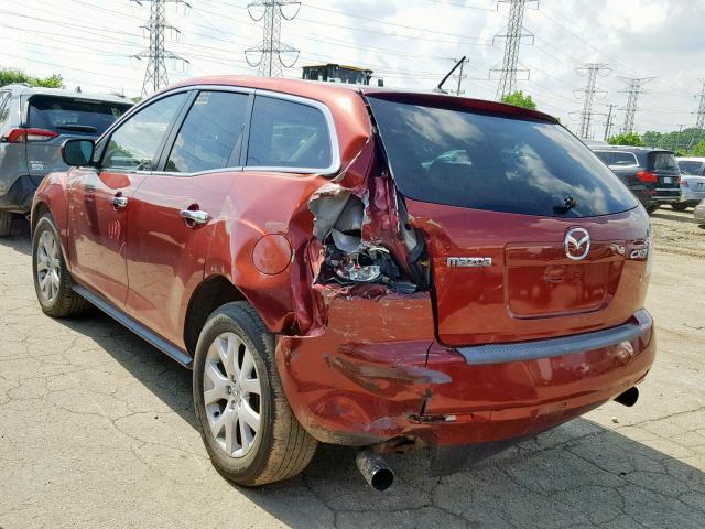 JM3ER293670141743 - 2007 MAZDA CX-7 RED photo 3