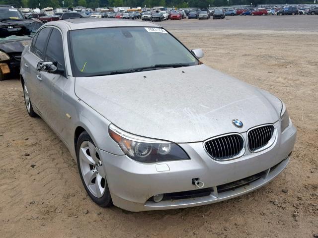 WBANE53507CW65336 - 2007 BMW 525 I SILVER photo 1