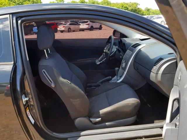 JTKDE167680270982 - 2008 TOYOTA SCION TC შავი ფოტო 5