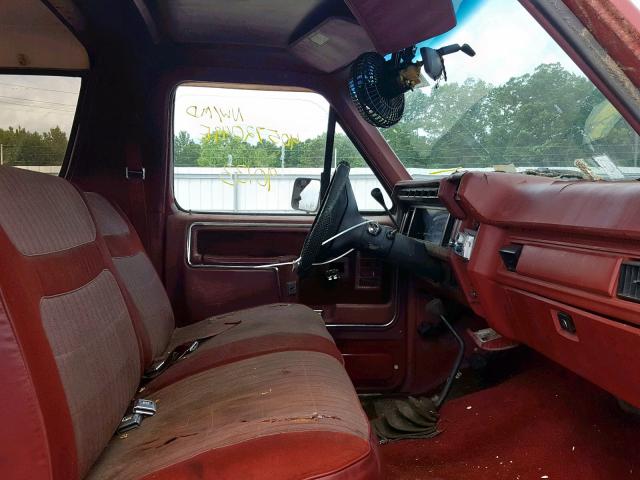 1FMEU15H1GLA48237 - 1986 FORD BRONCO U10 RED photo 5