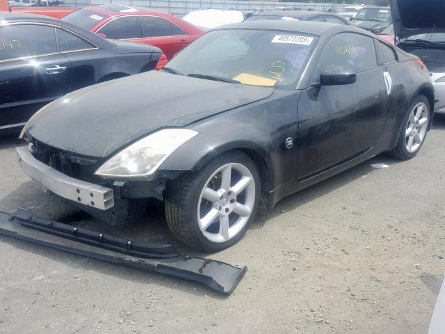 JN1BZ34D98M701267 - 2008 NISSAN 350Z COUPE BLACK photo 2