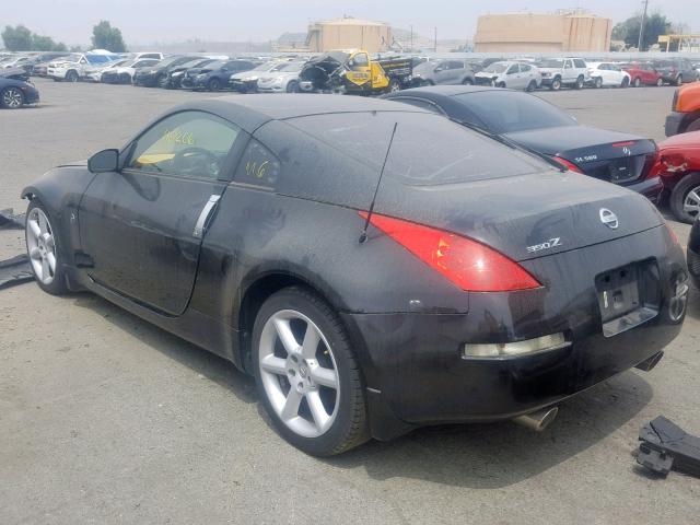 JN1BZ34D98M701267 - 2008 NISSAN 350Z COUPE BLACK photo 3