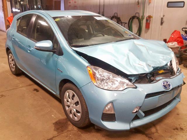 JTDKDTB37D1036001 - 2013 TOYOTA PRIUS C BLUE photo 1