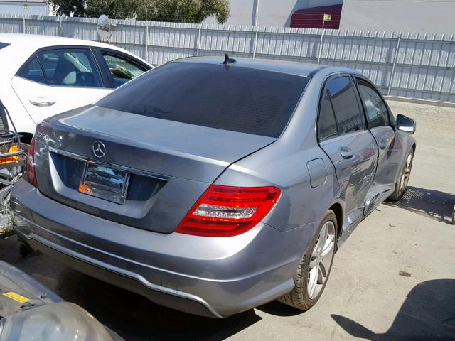 WDDGF4HBXDG088794 - 2013 MERCEDES-BENZ C 250 GRAY photo 4