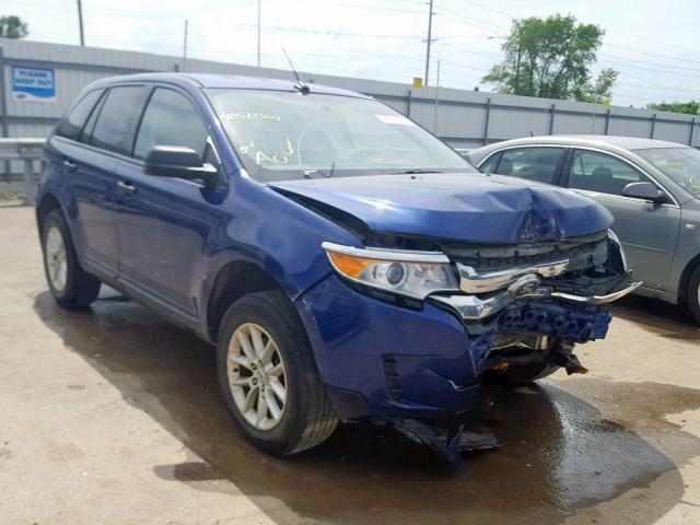 2FMDK3GC0DBB18207 - 2013 FORD EDGE SE BLUE photo 1