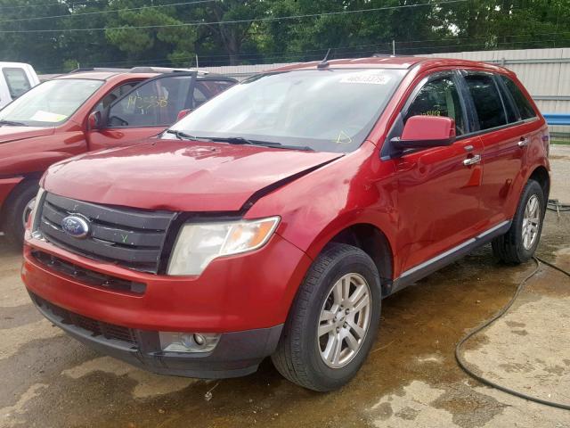 2FMDK38C77BB22399 - 2007 FORD EDGE SEL RED photo 2